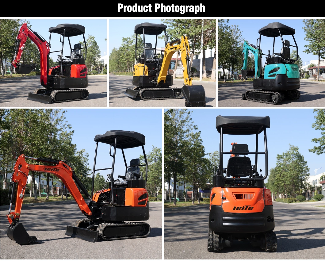 Small Cheap Construction Digger with Hydraulic Breaking Hammer for Sale