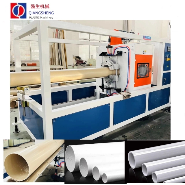 Large PVC UPVC CPVC Rigid Electrical Conduit Cable Protection Drip Irrigation Pipe Tube Extruder/Extrusion Production Line Making Machinery with Bending