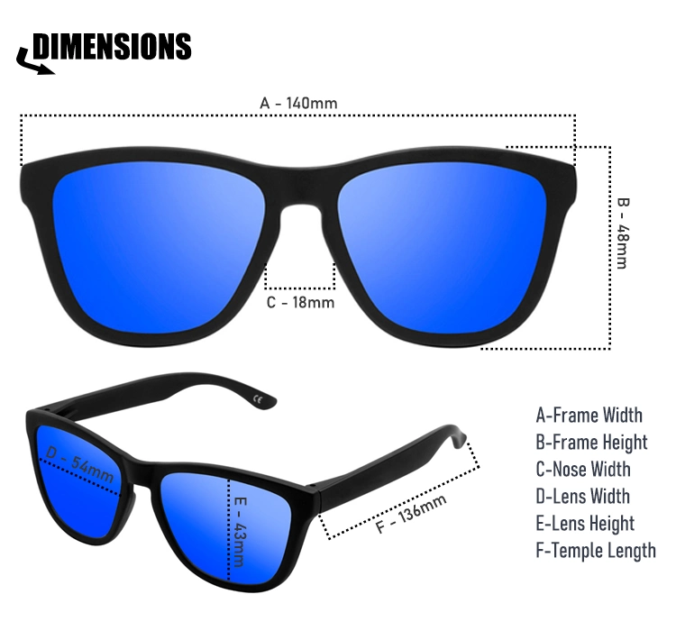 Wholesale Custom Logo Plastic Shades Sunglasses Women Men Polarized Sunglasses