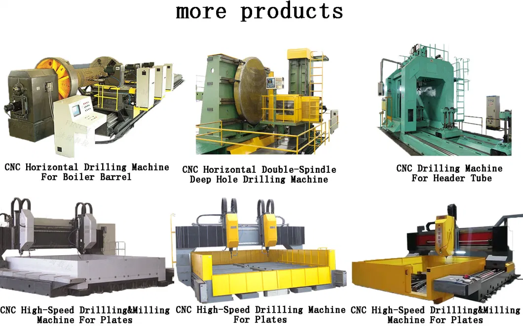 FINCM Heavy Industry Boiler Tube Sheet Fabrication CNC Steel Plate Drilling Machines