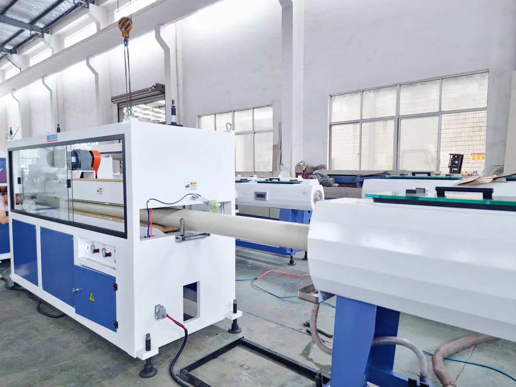 Large PVC UPVC CPVC Rigid Electrical Conduit Cable Protection Drip Irrigation Pipe Tube Extruder/Extrusion Production Line Making Machinery with Bending