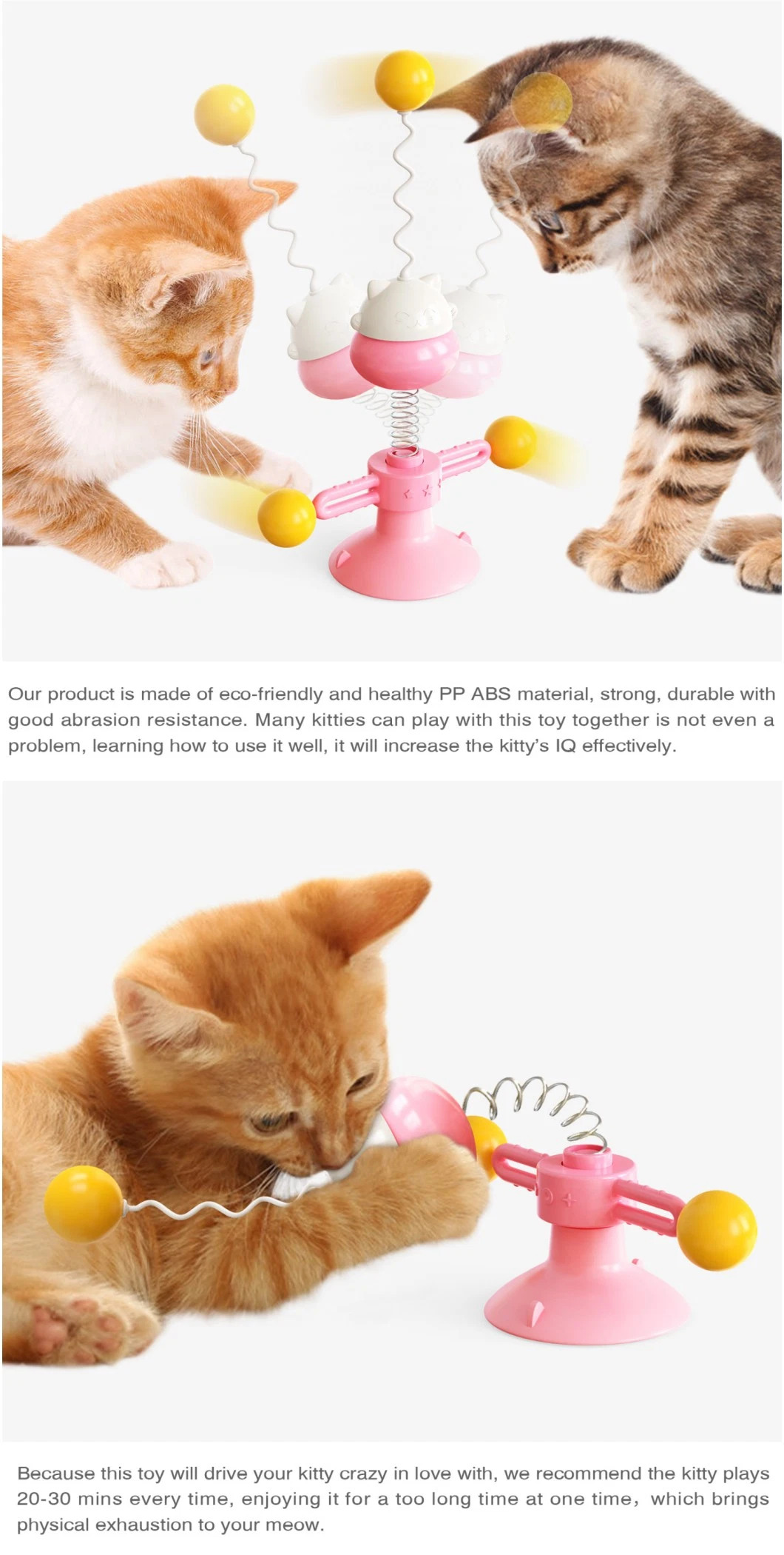 Pet Toy Spring Turntable Ball Cat Chew Toys