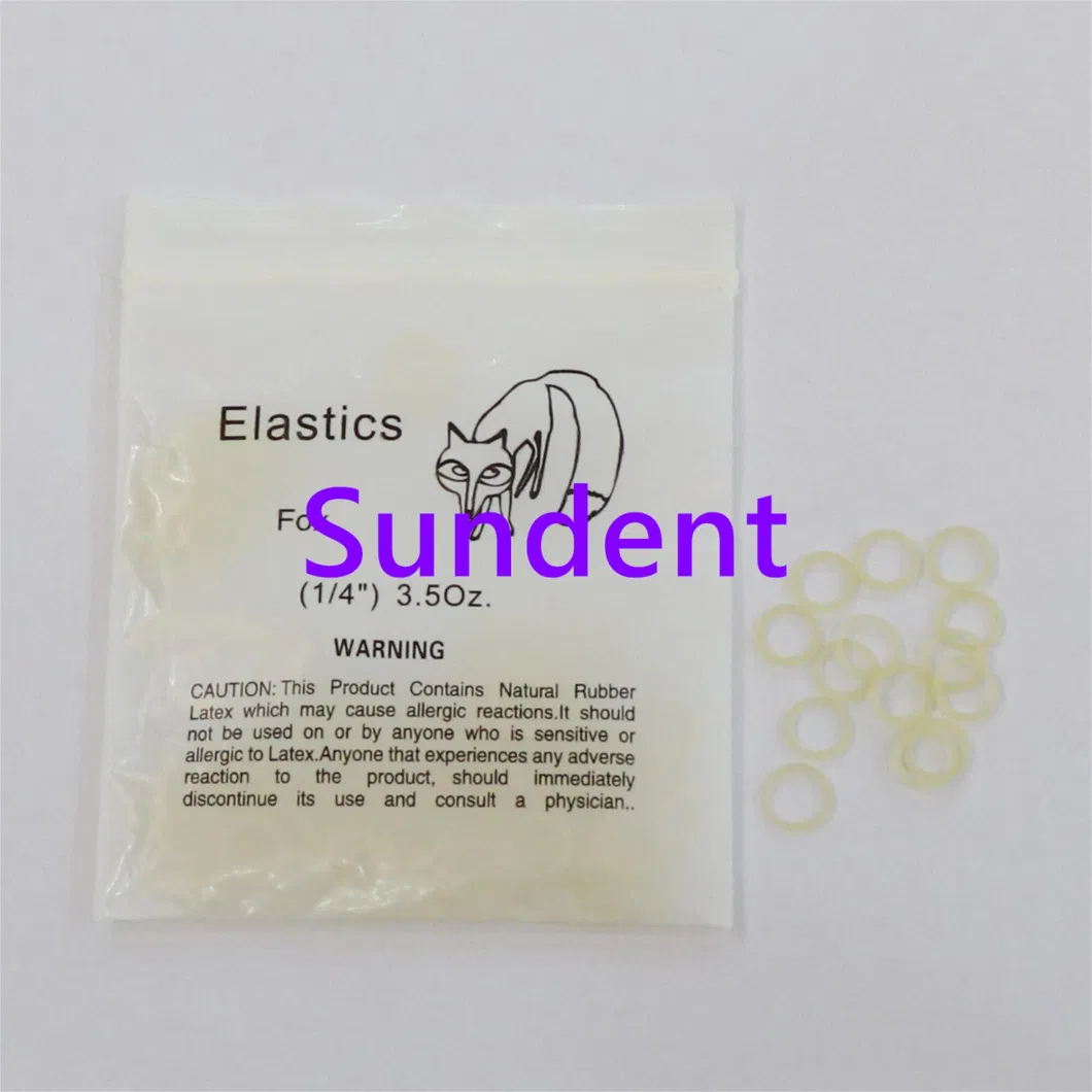 Dental Orthodontic Materials Elastics Rings with Transparent Bag Package