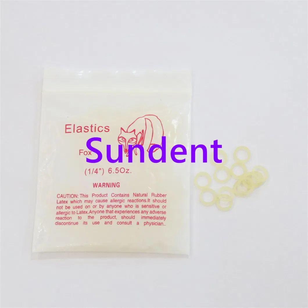 Dental Orthodontic Materials Elastics Rings with Transparent Bag Package