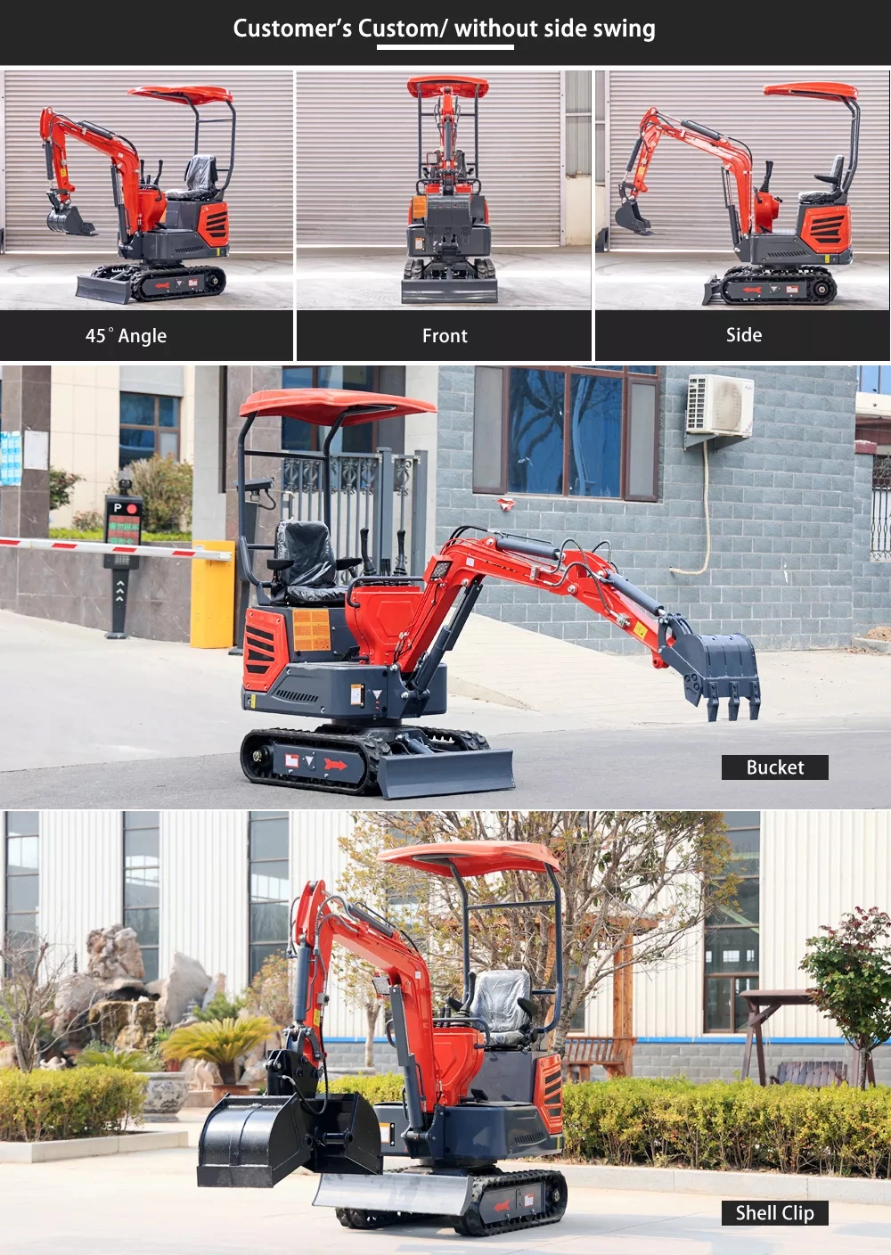 Efficient More Higher China Digger 800kg Mini Excavator for Sale Excavator Mini Construction Machine Free Shipping