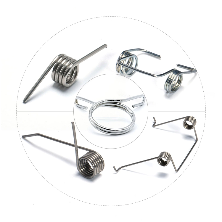 Customization Support Carbon Steel Twist Arm Bending Leg Steel Stainless Zinc Plated Torsion Spring