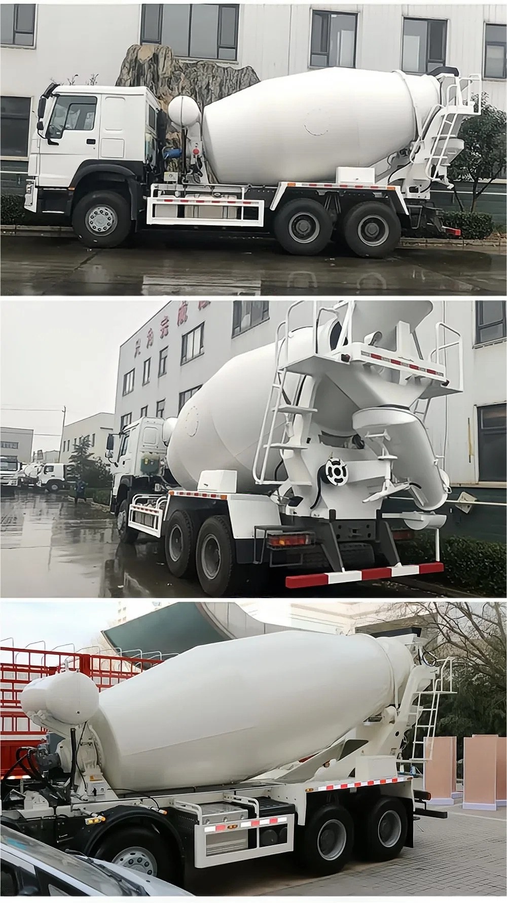 6*4 Used Self Loading Concrete Cement Sinotruk Heavy Mixer Mixing Tank Construction Dump Pump Drum Truck with HOWO Chasis for Sale