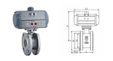 Stainless Steel 304/316 Wcb Pneumatic Wafer Type Ball Valve