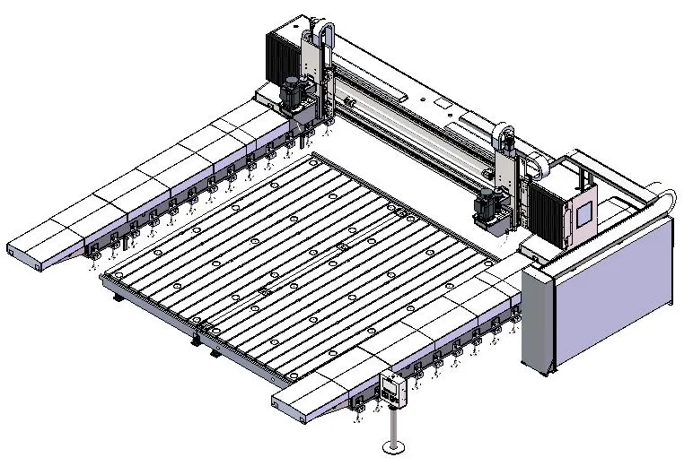 Fincm CNC Automatic Tube Sheet Plate Drilling Machine