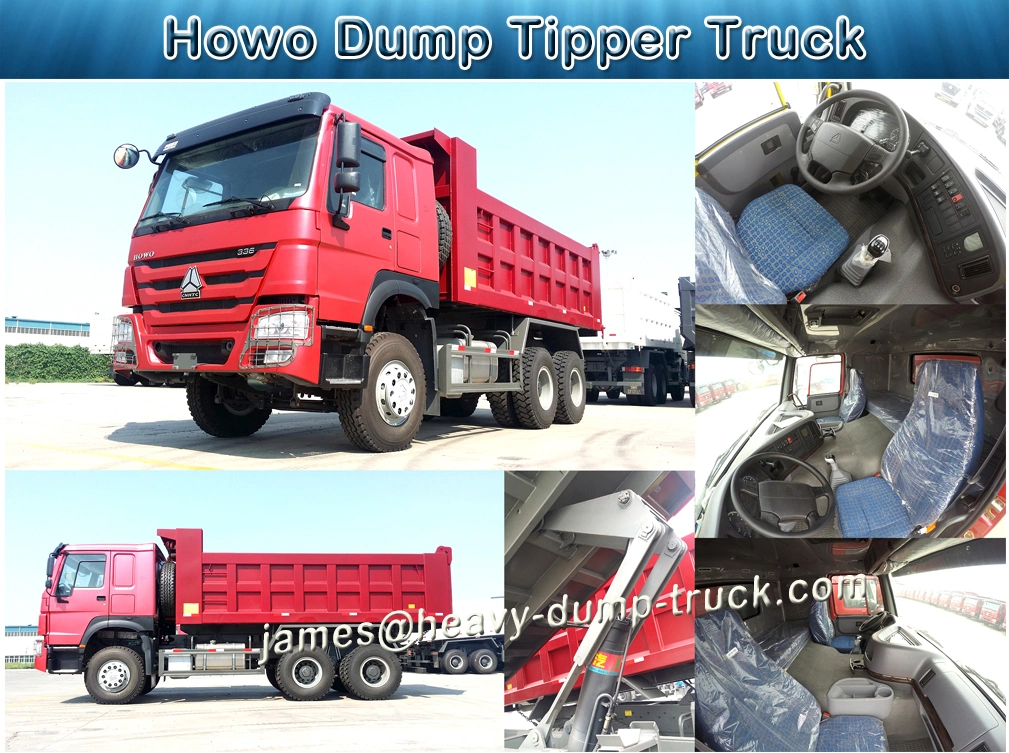 371HP/375HP Used HOWO Dump Truck 6X4 Tipper Truck for African Market