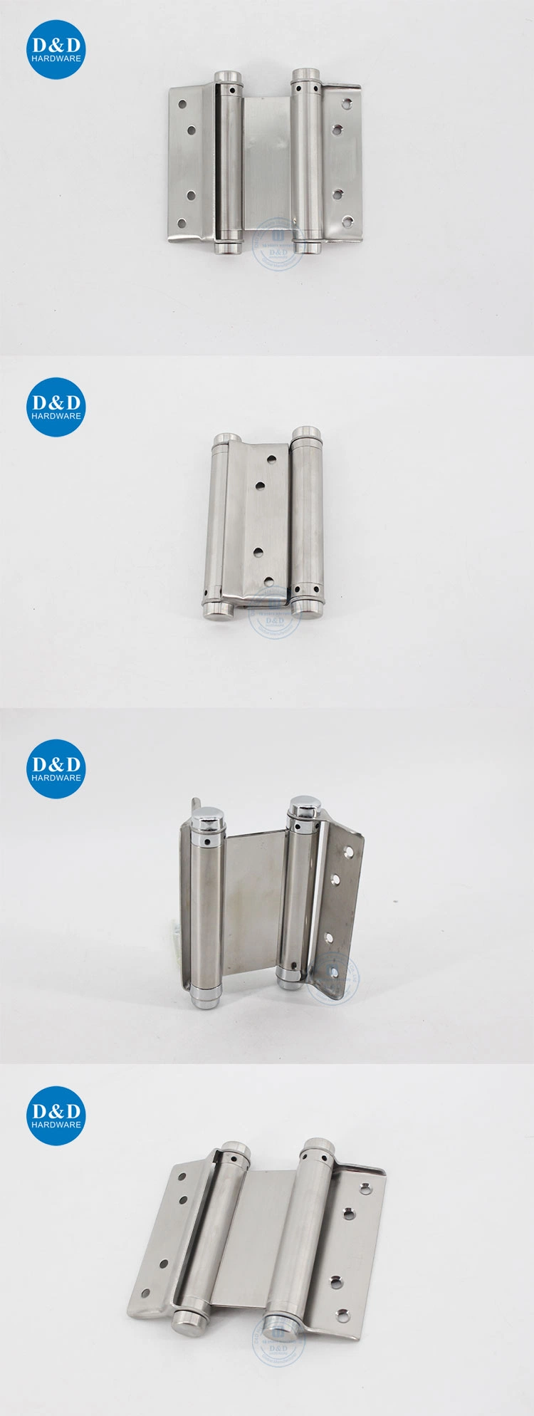 Stainless Steel Building Hardware Accessories Hydruail Concealed Commercial Wood Interior Door Butt Hinge Self Closing Strong Double Action Spring Door Hinge