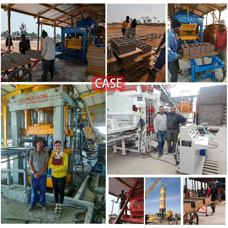 Qt4-30 Brick Making Construction Machine in Nigeria Diesel Block Machinery Hongfa Factory