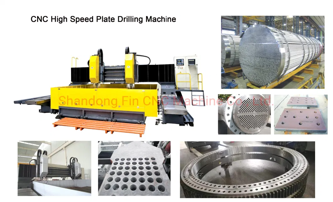 CNC Heavy Industry Boiler Tube Sheet Fabrication Steel Plate Drilling Machines