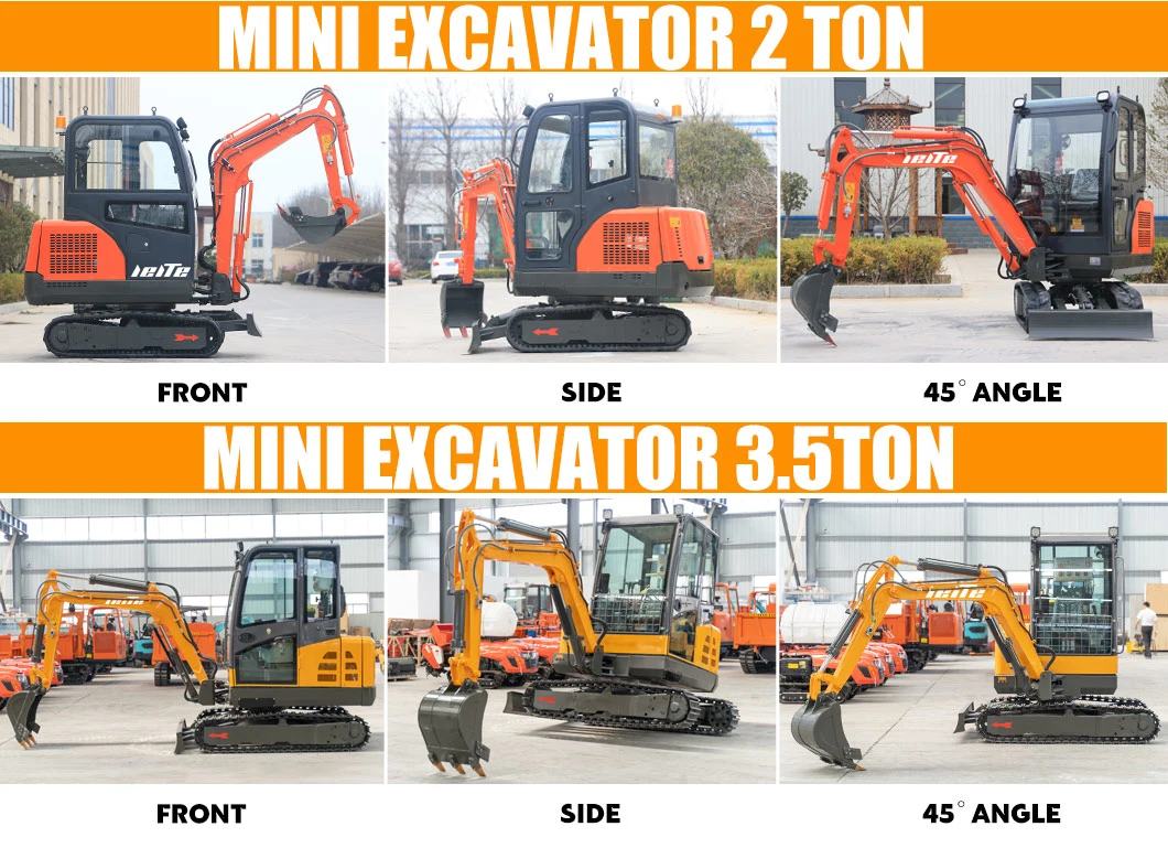 Small Cheap Construction Digger with Hydraulic Breaking Hammer for Sale