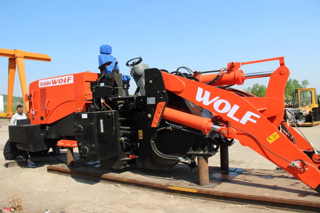 Wolf Wl600 6 Ton 4WD Compact Articulated Shovel Loader for Construction