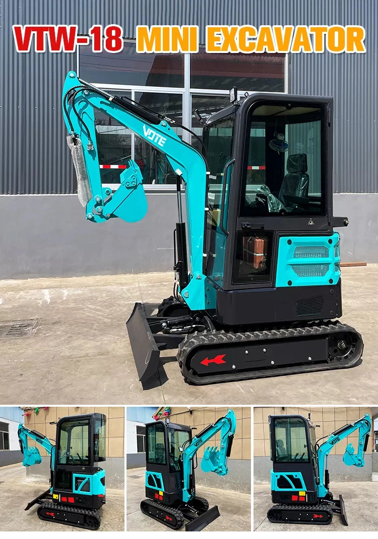 Efficient More Higher China Digger 800kg Mini Excavator for Sale Excavator Mini Construction Machine Free Shipping