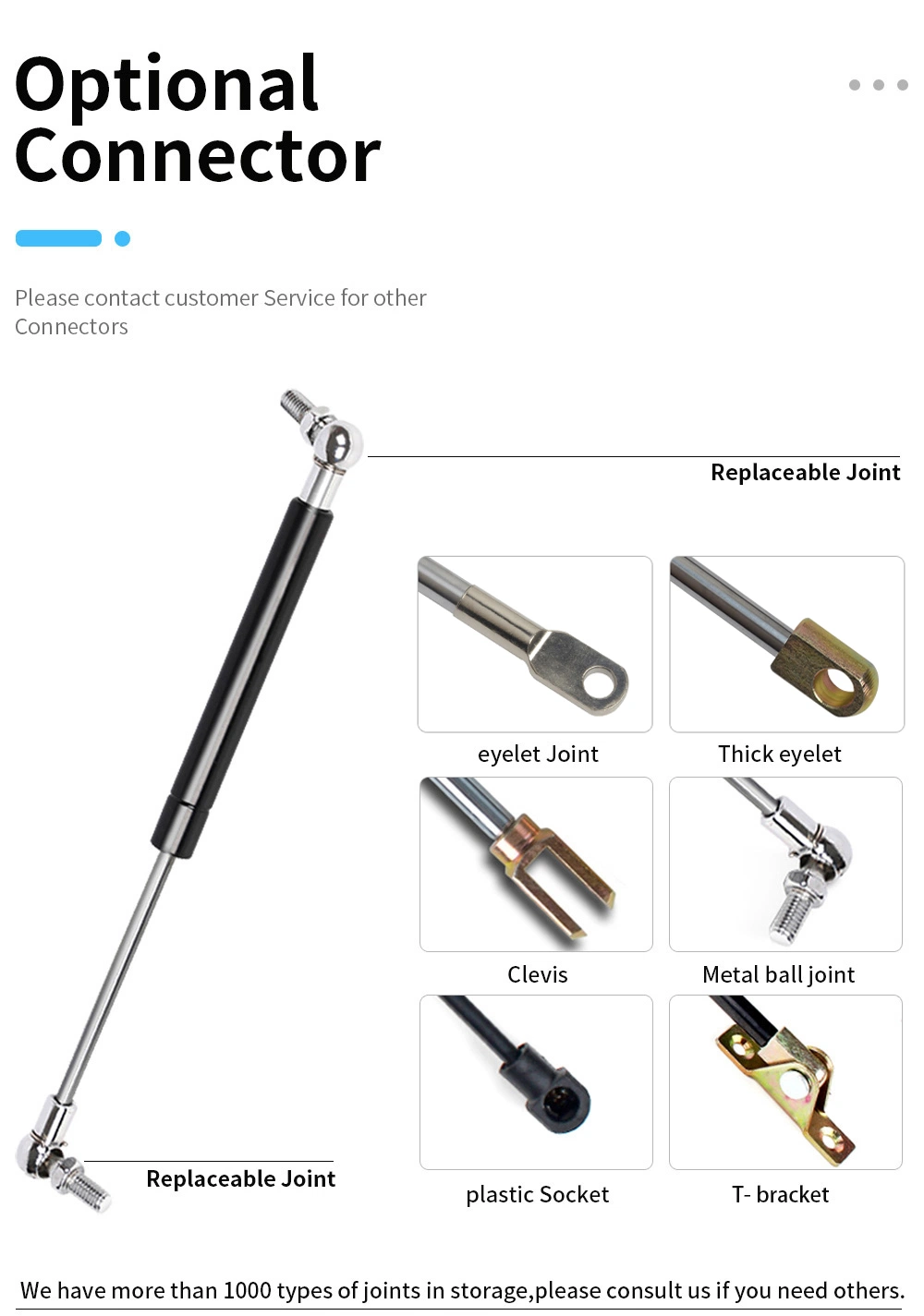 Master Cylinder Lockable Lift Gas Spring for Furniture and Automotive