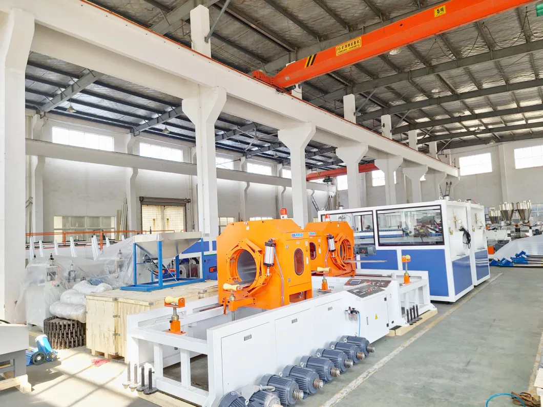 Large PVC UPVC CPVC Rigid Electrical Conduit Cable Protection Drip Irrigation Pipe Tube Extruder/Extrusion Production Line Making Machinery with Bending