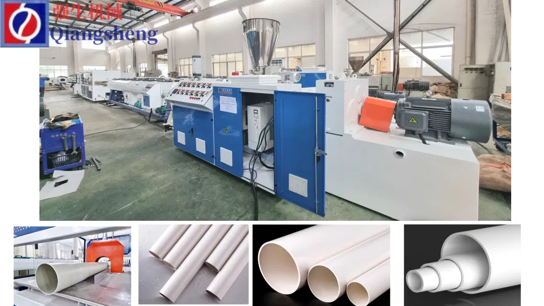 Large PVC UPVC CPVC Rigid Electrical Conduit Cable Protection Drip Irrigation Pipe Tube Extruder/Extrusion Production Line Making Machinery with Bending