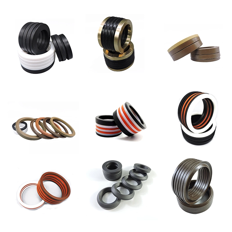 PTFE Peek Filled Carbon V Type Rod Seal V Ring Hydraulic Vee Packing Seal