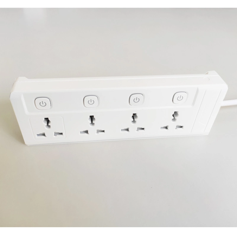 Universal Outlet Extension Socket Strip with Independent Switch