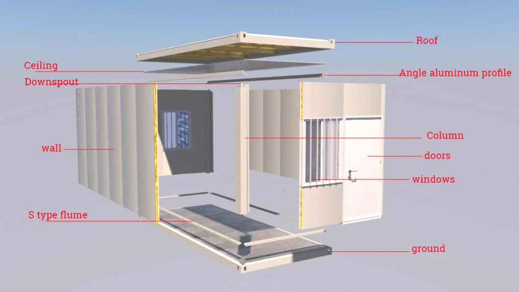 Modularization Container House Prefab Modular Container House Fashion Cheap House Mobile Coffee Shop Bar Container House