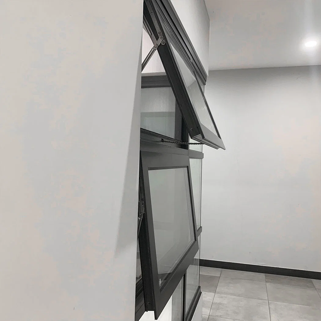 Powder Coated Thermal Break Aluminum Alloy Window with Latch Lock