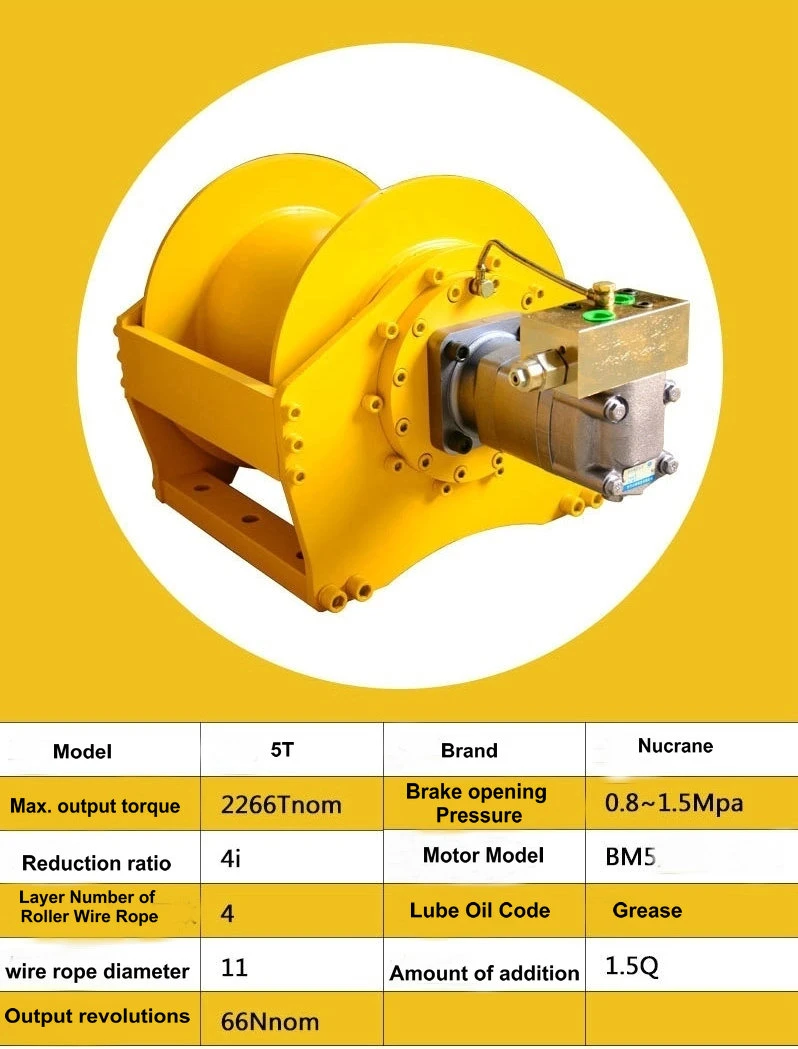 Manufacturer 50 Ton Hydraulic Winch Power Cable Pulling Winch