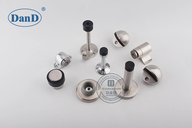 Zinc Alloy Satin Nickel Door Fittings Stop for Timber Doors