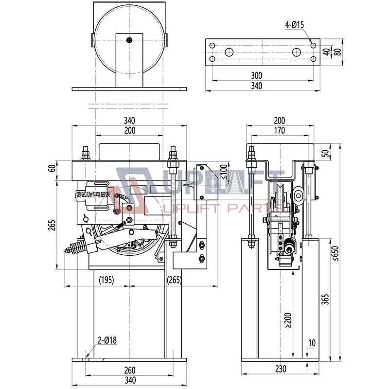 Governor One Way Elevator Speed Limiter Ox-208A