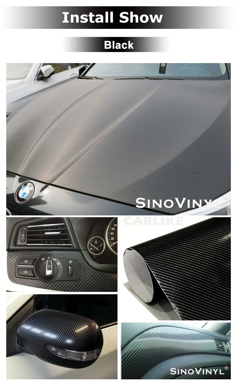 SINOVINYL 4D Carbon Fiber Sticker Car Door Sill Scuff Guard Auto Anti-Scratch for Cars Doors