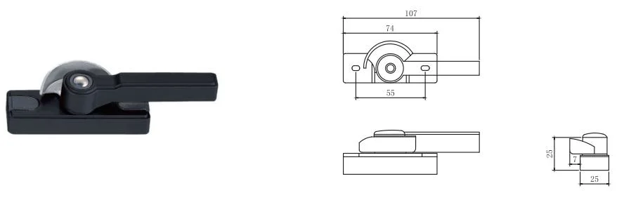 Window Hardware Accessories Moon Shaped Lock / Crescent Lock (261085)