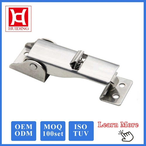 Huiding Box Cabinet Door Ss Heavy Duty Draw Catch Spring Toggle Latch with Key Lock