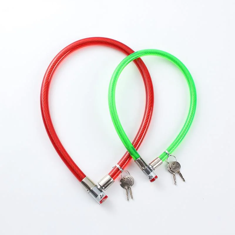 Bicycle Steel Wire Lock Mountain Bike Cable Lock Glass Door Lock Lock Anti-Theft Chain Lock Circular Lock Car Locks Bike Parts