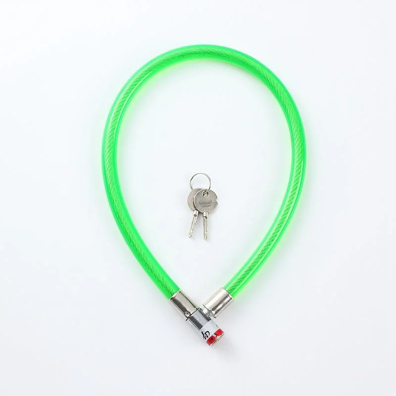 Bicycle Steel Wire Lock Mountain Bike Cable Lock Glass Door Lock Lock Anti-Theft Chain Lock Circular Lock Car Locks Bike Parts