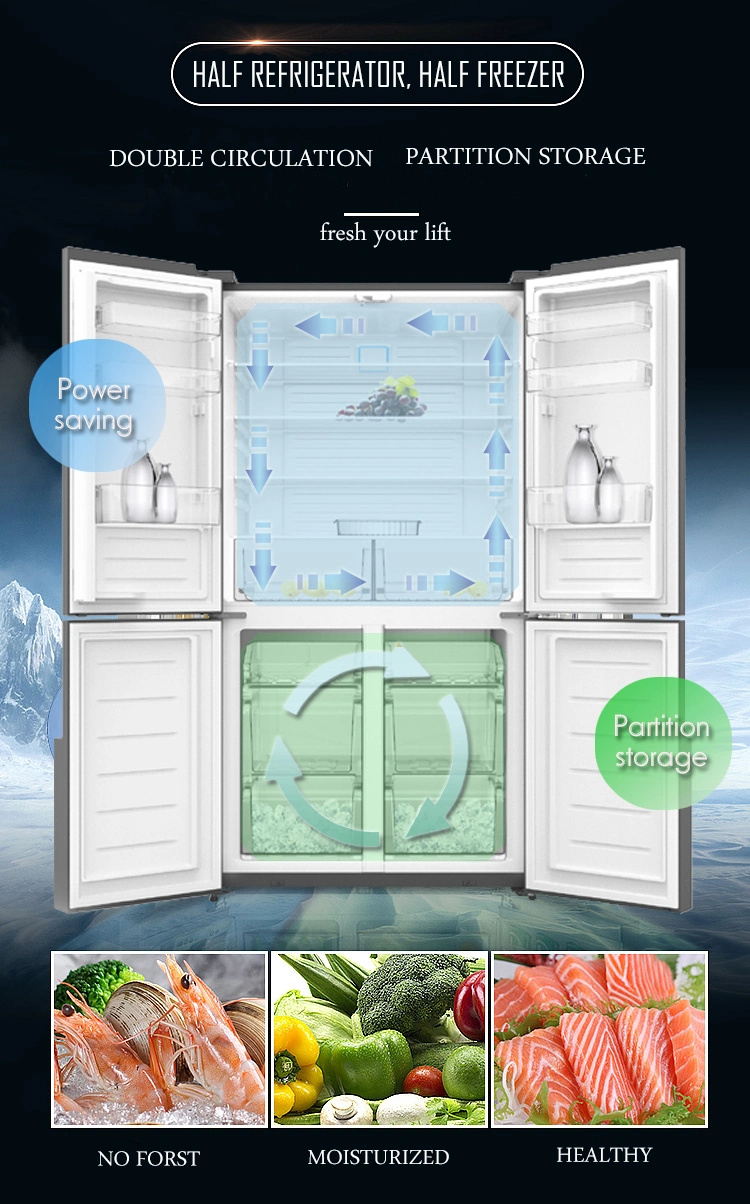 450L Inverter Multi-Door Frost Free Refrigerator with Water Dispenser