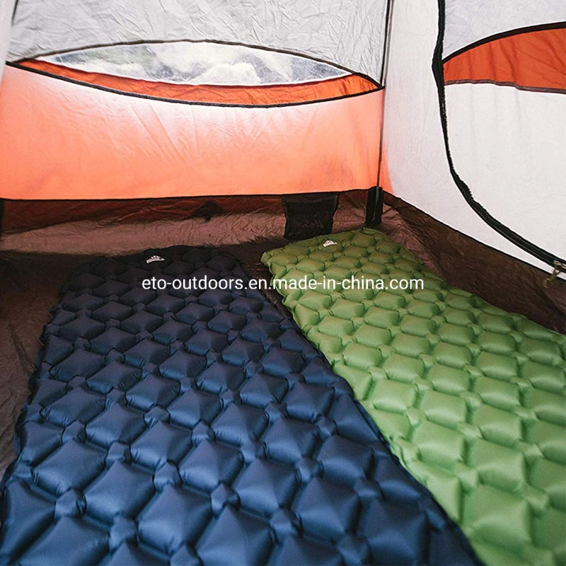 Top Quality 40d Nylon+TPU Outdoor Inflatable Mat Travel Portable Camping Sleeping Pad