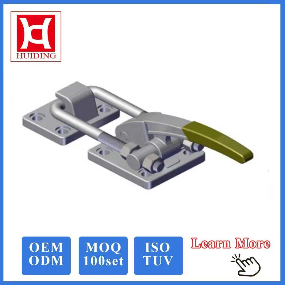 Huiding Box Cabinet Door Ss Heavy Duty Draw Catch Spring Toggle Latch with Key Lock