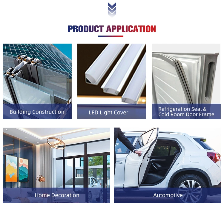 Customized UPVC Profiles for PVC Window and Door with UV Protection