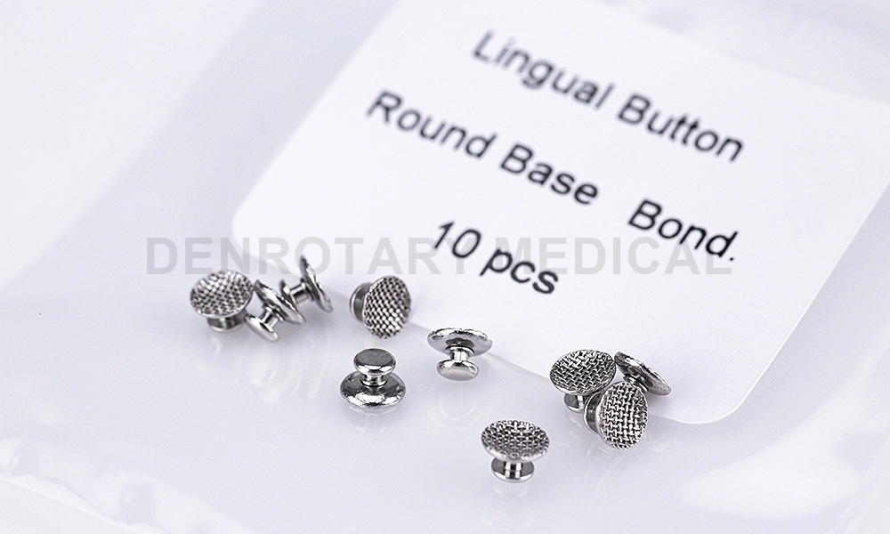 Dental Orthodontic Material Multiple Type Round Rectangle Lingual Buttons