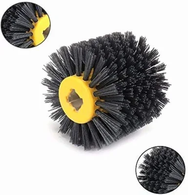 Abrasive Wire Drawing Burnishing Wheel Drum Polishing Brush for Wooden Furniture