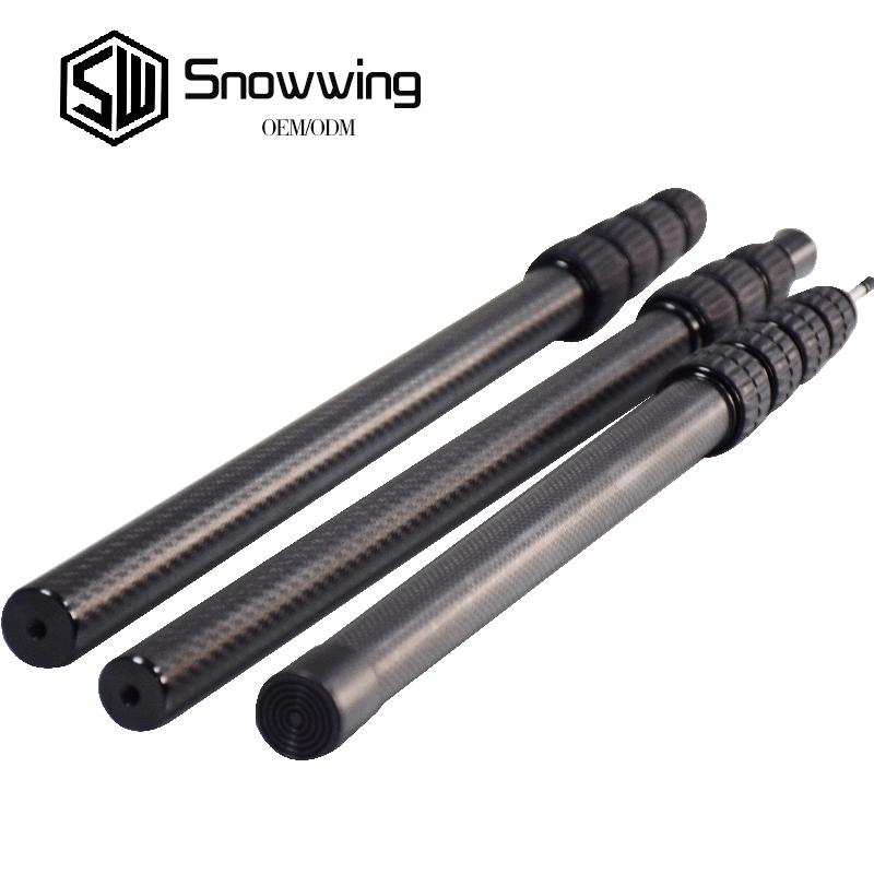 Light Weight Custom Fiberglass Carbon Fiber Tapered Telescopic Pole