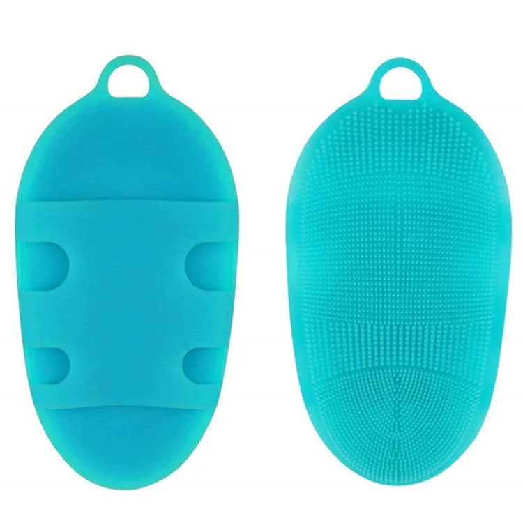 Soft Silicone Body Cleansing Gentle Shower Scrubber Delicate Dry Skin Bath Exfoliating Brush