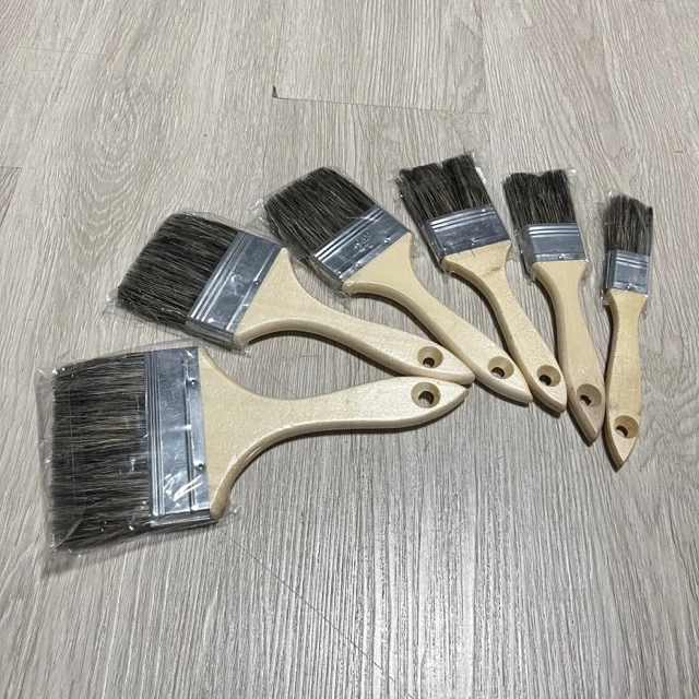 Cheap Price Wooden Chip Paint Brushes with Wooden Handle