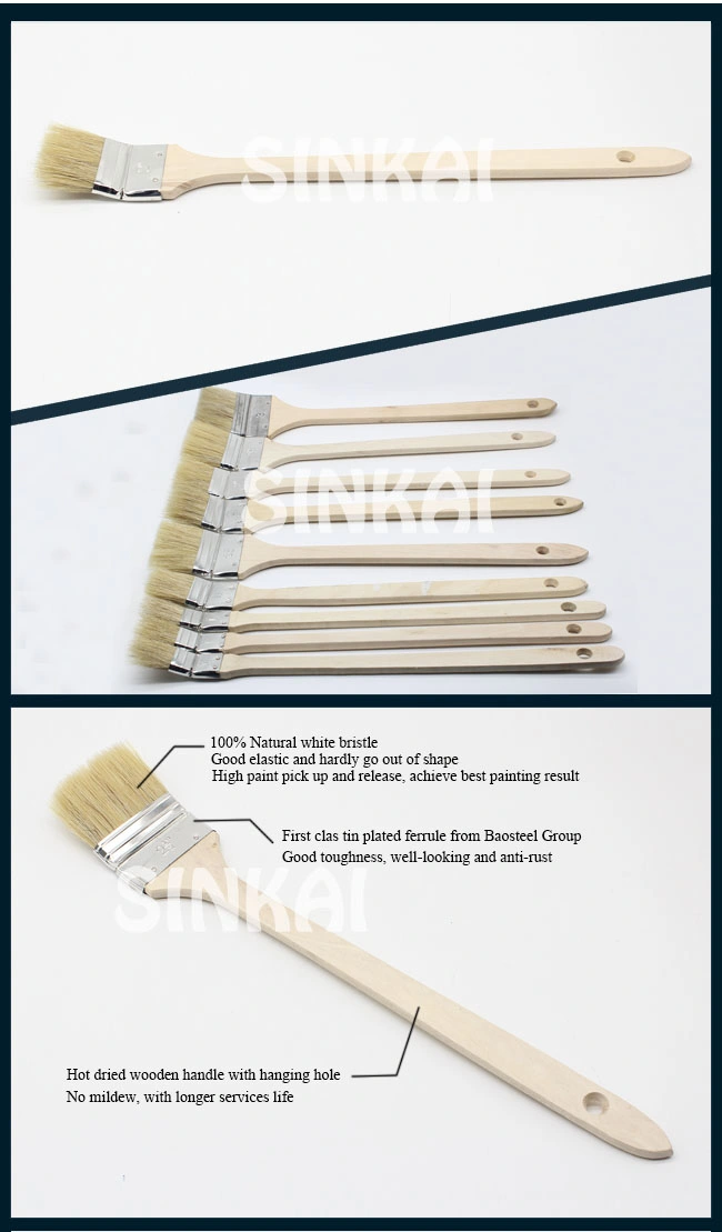 Bristle Radiator Brushes with Long Wooden Handle