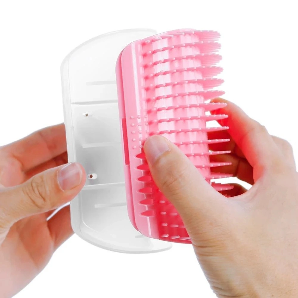 Cat Grooming Wall Corner Self Massage Pet Comb Brush