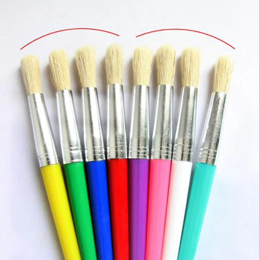 Nylon Head Plastic Bristles Painting Pen Oil Paint Brushes Children Painting Tool