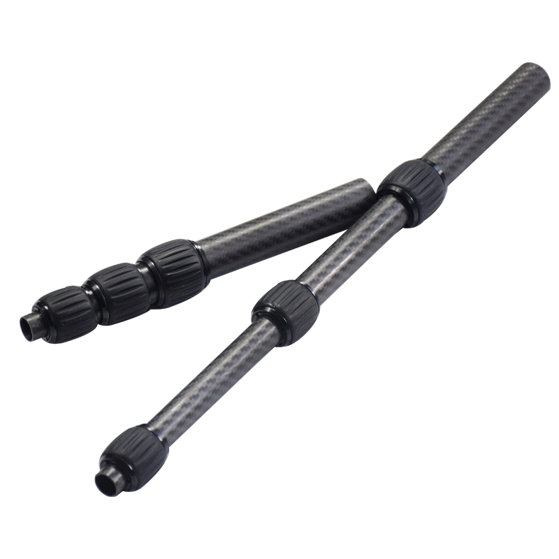 Light Weight Custom Fiberglass Carbon Fiber Tapered Telescopic Pole