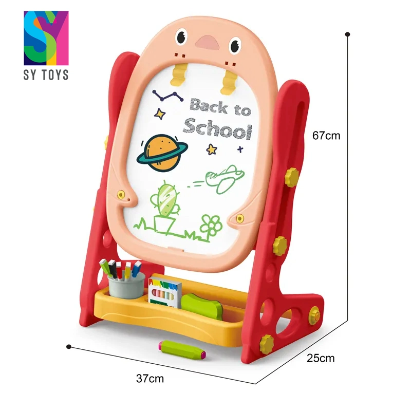 Sy New Arrival Penguin Easel Double Drawing Board Educational Painting Learning Toy for Kids