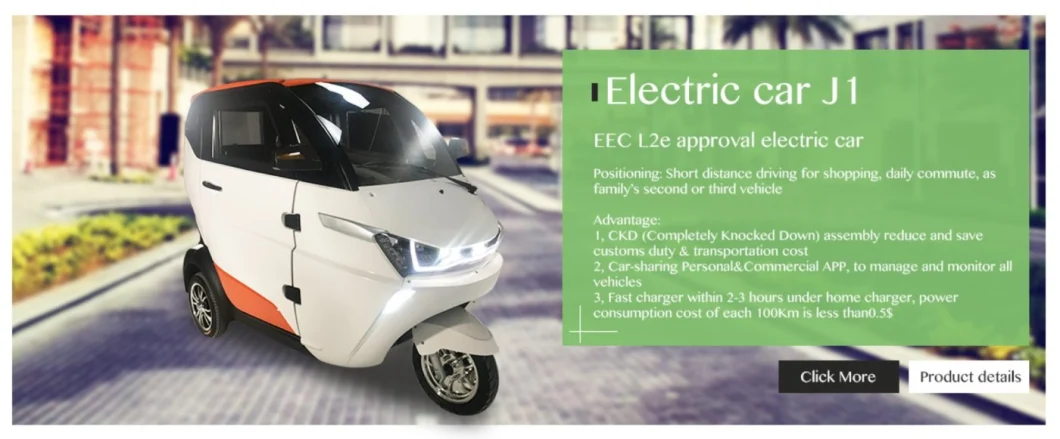 EEC Four Wheel Mini Electric Vehicle Cheap Car